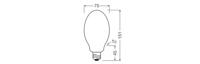 LEDVANCE 146403.LE.00.01 LED-lamp Energielabel D (A - G) E27 Ovaal 20 W = 80 W Koudwit (Ø x l) 75 mm x 151 mm 1 stuk(s) - thumbnail