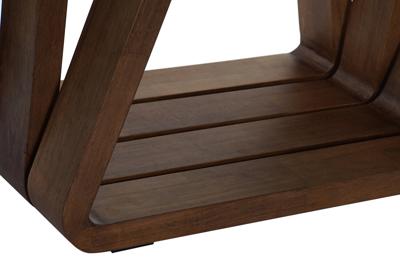 Hoofdtafel DKD Home Decor Kristal Walnoot Aluminium 130 x 70 x 42 cm