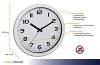 TFA Dostmann 60.3050.02 Wandklok Kwarts 305 mm x 305 mm x 38 mm Wit - thumbnail