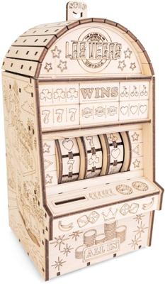 Eco Wood Art One-Armed Bandit 3D Mechanische Jackpot Modelbouw