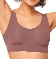 Zero Feel Top met vulling - naadloze bh zonder sluiting - Comfort bh - M - Roze - M - thumbnail