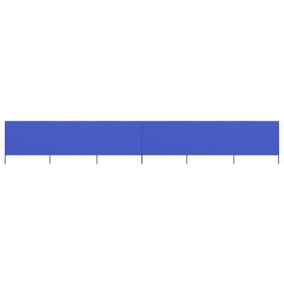 VidaXL Windscherm 6-panelen 800x160 cm stof azuurblauw VidaXL Windscherm 6-panelen 800x160 cm stof azuurblauw