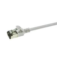 LogiLink CQ9052S RJ45 Netwerkkabel, patchkabel CAT 6A U/FTP 2.00 m Grijs Extreem dun, Vlambestendig, Flexibel, Folie afscherming, Halogeenvrij, Snagless, - thumbnail