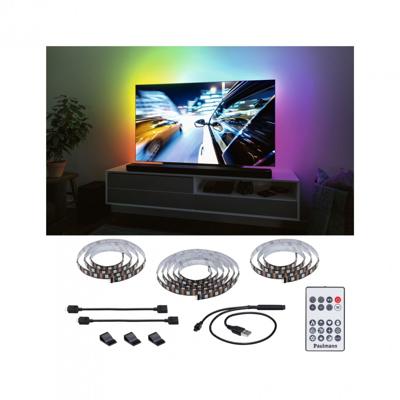 Paulmann TV Strips 75 Zoll 78882 LED-strip basisset Met USB-aansluiting 5 V 3.1 m RGB 1 set(s)