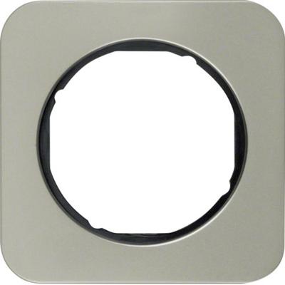 Hager berker R.1 afdekraam metaal, roestvaststaal (RVS) Hager berker R.1 afdekraam metaal, roestvaststaal (RVS)