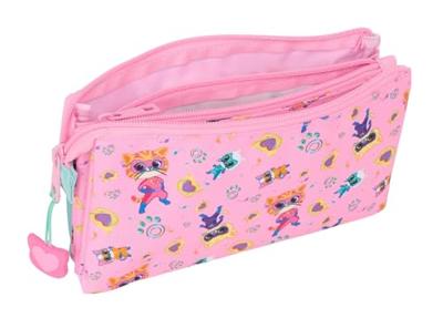 Alleshouder SuperKitties Roze Turkoois 22 x 12 x 3 cm