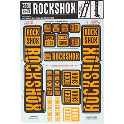 ROCKSHOX decor set decal set orange