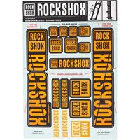 ROCKSHOX decor set decal set orange - thumbnail