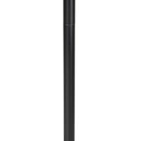 QAZQA Vloerlamp zwart met kap wit 50 cm - Simplo - thumbnail