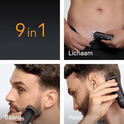 Braun Braun Series 5 All-In-One Style Kit AIO5 Baardtrimmer, Tondeuse, Bodygroomer Afspoelbaar Zwart