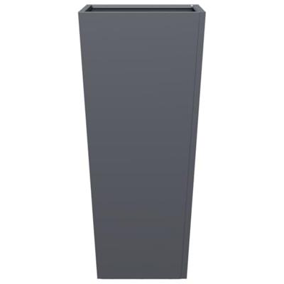 VidaXL Plantenbak 35x35x75 cm staal antracietkleurig