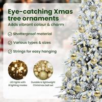 VidaXL Kunstmatige inklapbare kerstboom wit 120 cm pe en pvc - thumbnail