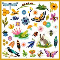 160 stickers Tuin DJECO sinaasappel - thumbnail