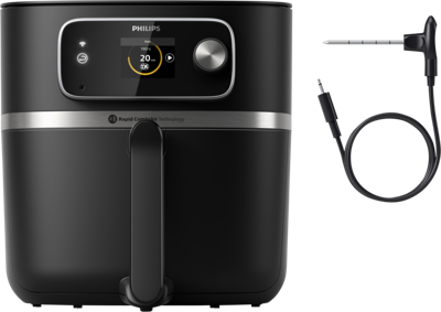 Philips HD9880/90 7000 Series Airfryer Combi Connected XXL 8.3L 2200W Zwart/RVS