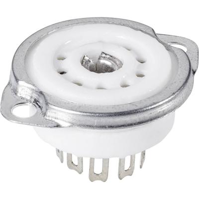 120561 Buisfitting 1 stuk(s) Aantal polen: 9 Fitting: Noval Montagewijze: Chassis Materiaal:Keramiek