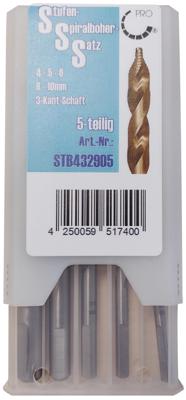 PRO set speciaalboren "stb4329 step twist drill set per 4-10mm 5 pcs.