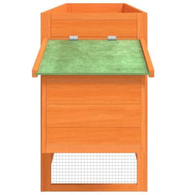 VidaXL Kippenhok 204x50x84 cm massief grenenhout bruin VidaXL Kippenhok 204x50x84 cm massief grenenhout bruin