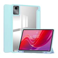 Lunso Lenovo Tab M11 - Luxe Acrylic Tri-Fold Bookcase hoes - Babyblauw - thumbnail