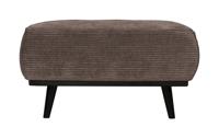 WOOOD Hocker 'Statement' Rib, kleur Taupe - thumbnail