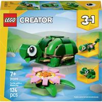 LEGO creator 31377 schildpad met waterlelie - thumbnail