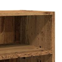 Dressoir 57x35x75 cm bewerkt hout oud houtkleurig - thumbnail