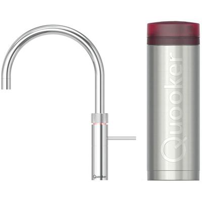 Quooker Fusion Round Keukenkraan Set - Kokend Warm- en Koud Water - Chroom - Inclusief PRO3 Reservoir