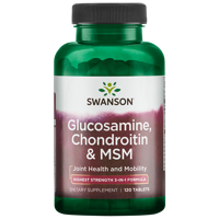 Glucosamine, Chondroitine & Msm 250/200/150 | Swanson | 120ct - thumbnail
