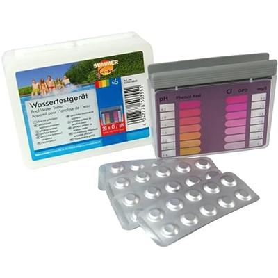 Summer fun zwembadwater testset chloor en ph 4 delig