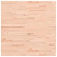 Tafelblad vierkant 80x80x2,5 cm massief beukenhout - thumbnail