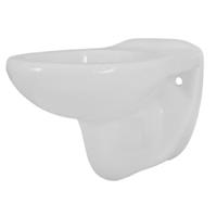 Toiletpot Hangend Basic 54x36x34,5cm Wandcloset Keramiek Diepspoel Glans Wit - thumbnail