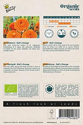 Biologische Calendula, Goudsbloem Ball's Orange