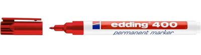 Permanente markeerstift Edding 400-02 Rood (10 Stuks)