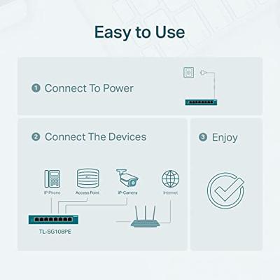 TP-Link TL-SG108PE Gigabit switch - thumbnail