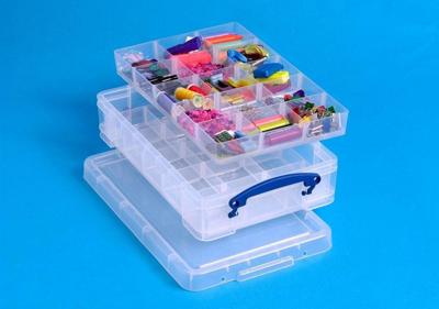Opbergbox really useful 4l 395x255x88mm tr wt Opbergbox really useful 4l 395x255x88mm tr wt
