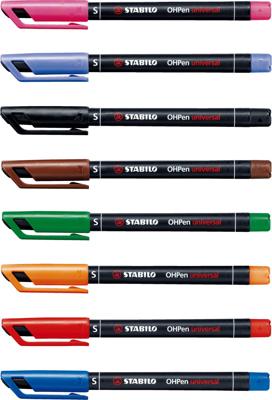 STABILO OHPen, permanent marker, superfine 0.4 mm, rood, per stuk