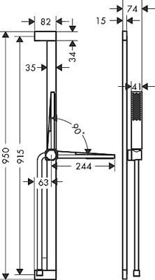 Hansgrohe Pulsify E doucheset 100 1jet EcoSmart met glijstang 90 cm, mat wit