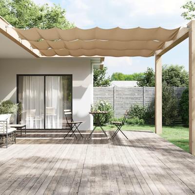 VidaXL Luifel verticaal 60x600 cm oxford stof taupe