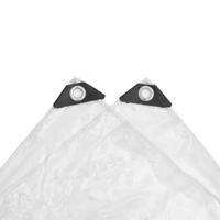 Doorzichtig zeildoek met zeilringen 3x8 m PVC - thumbnail