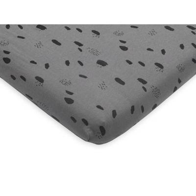 Jollein hoeslaken boxmatras 75x95cm Spot grey