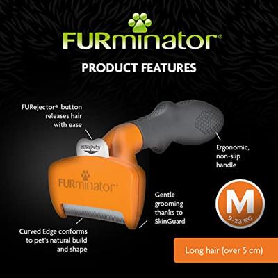 FURminator Undercoat DeShedding Tool hond lang haar M