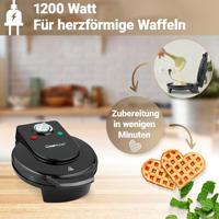 Clatronic 261 679 wafelijzer 5 wafel(s) Zwart 1200 W - thumbnail
