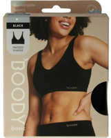 Boody Padded Shaper Crop Bra Zwart M - thumbnail