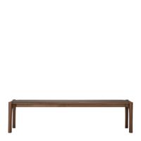 Ethnicraft Eetkamerbank 'PI' Gevernist Teakhout, 186cm, kleur Bruin - thumbnail