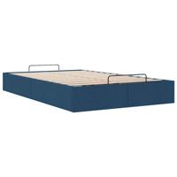 Bedframe zonder matras 120x190 cm stof blauw - thumbnail