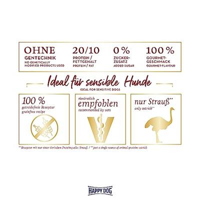 Happy Dog Supreme Sensible Africa, 12,5 kg, per stuk verpakt (1 x 12,5 kg)