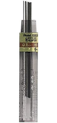 Pentel potloodstiften, 0,3 mm, HB, etui van 12 stuks