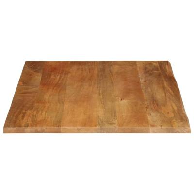 Tafelblad met natuurlijke rand 100x80x3,8 cm massief mangohout Tafelblad met natuurlijke rand 100x80x3,8 cm massief mangohout