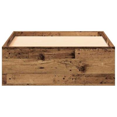 Bedframe met lades met lade Oud hout 90 x 200 cm Bewerkt hout