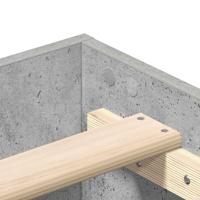 Bedframe zonder matras 180x200 cm spaanplaat betongrijs - thumbnail