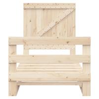 Bedframe met hoofdbord massief grenenhout 100x200 cm - thumbnail